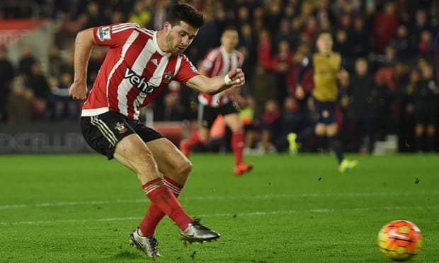 Shane Long, here scoring a goal for Southampton against Arsenal, switched to football full-time only in his mid-teens after excelling at hurling.