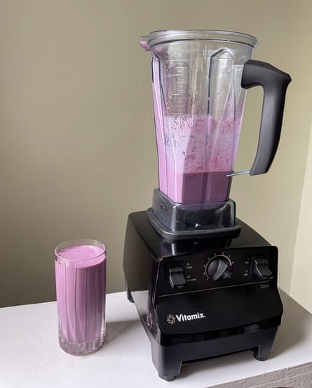 Vitamix 5200 blender after making a smoothie