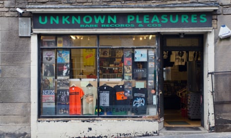 An independent record shop in Edinburgh