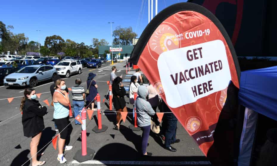Queenslanders getting Covid vaccine at Bunnings