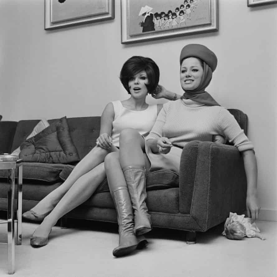 Joan with her sister Jackie in 1966.