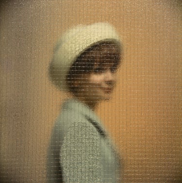 Woman Behind Glass, 1958 (model Clary von Platen)