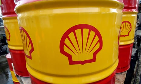 Shell oil barrels
