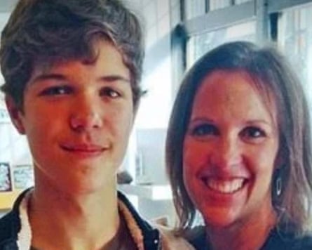 Breck Bednar and his mother Lorin.
