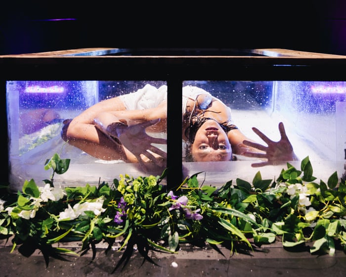 Hamlet by New York Circus Project review – a flashy, dreamy spin on Shakespeare