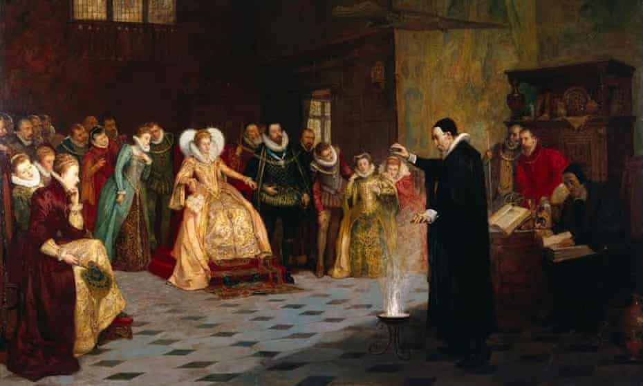 John Dee performing an experiment before Elizabeth I