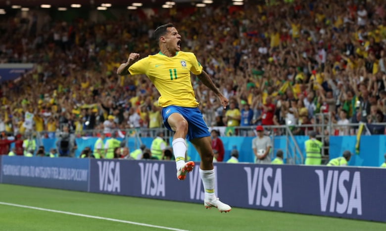 Coutinho celebrates.