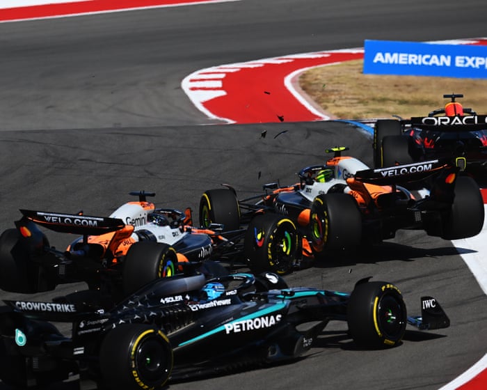 Verstappen wins sprint race after Norris and Piastri collide, before US Grand Prix qualifying – live