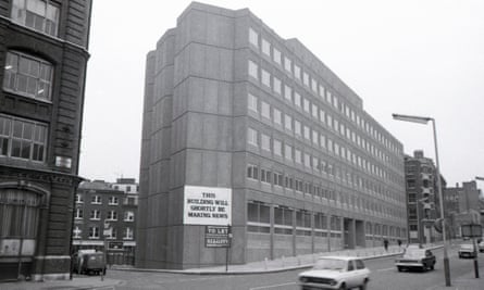 119 Farringdon Road shortly before the Guardian moved, 1976.