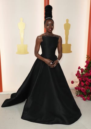 Is the long black dress the new LBD? Black Panther star Danai Gurira makes a case for it in Jason Wu.