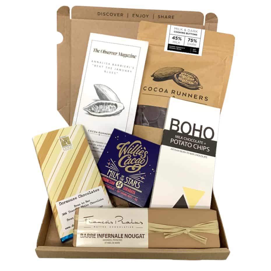 A beat-the-January-blues chocolate selection box.