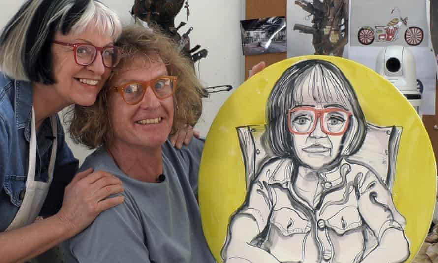 With Grayson’s plate portrait of Philippa from last year’s art club
