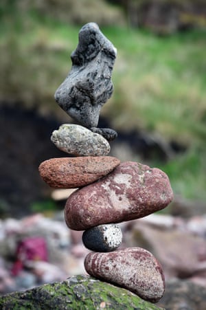 Stone stacking can take from a couple of minutes to several hours.