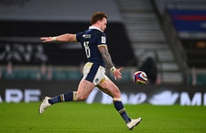 Stuart Hogg with another sublime kick.