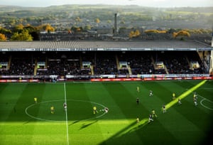 A scenic view of Turf Moor as Burnley beat Everton