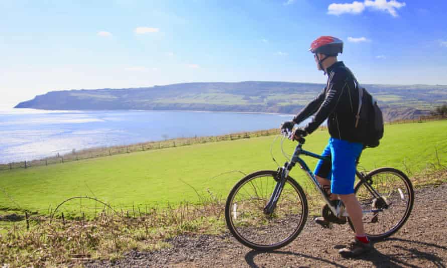 A view of Robin Hood’s Bay from the Cinder Path.