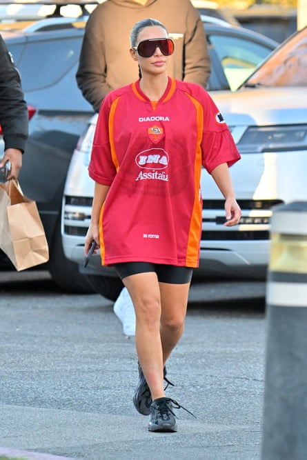 Kim Kardashian in her Roma 1997/98 kit