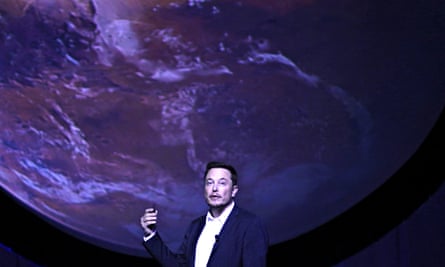 Elon Musk announcing his Mars plans.