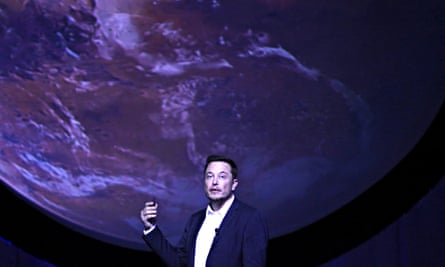 SpaceX chief Elon Musk unveils his plans to colonise Mars during the International Astronautical Congress in Guadalajara, Mexico, in September.