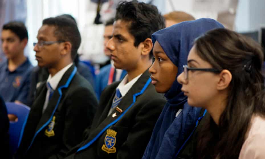Students at Saltley Academy, Birmingham