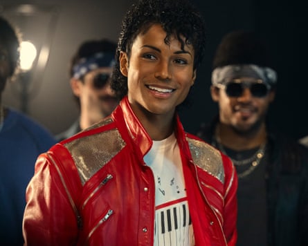 Jaafar Jackson as Michael Jackson in a scene from Michael