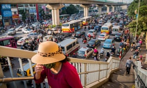 Traffic jam in Hanoi