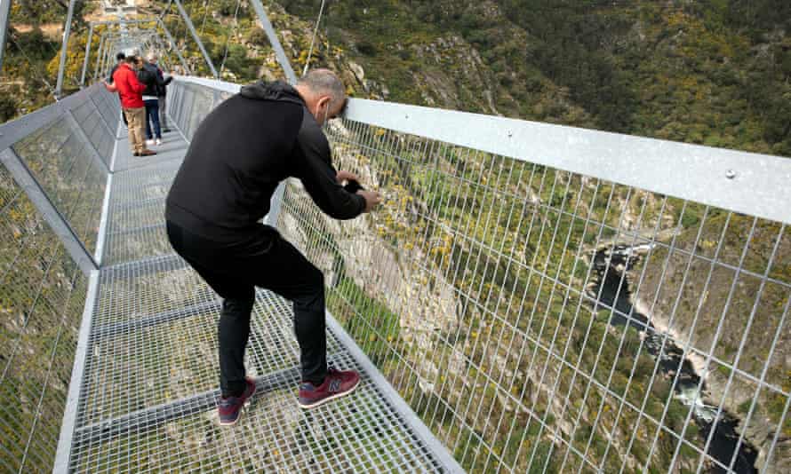 World's longest pedestrian suspension bridge opens in Portugal | Portugal |  The Guardian