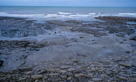 The France-UK Canal from the town of Wimereux, Northern France.