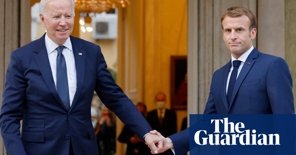 Biden admits to Macron the US was ‘clumsy’ in Aukus submarine deal
