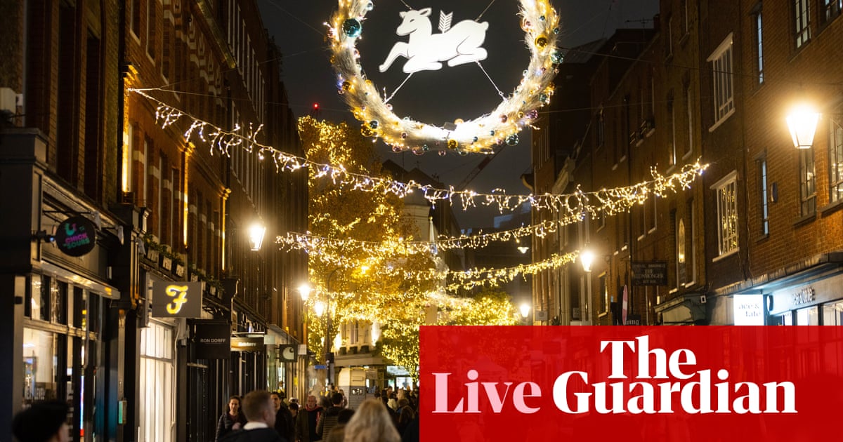 UK Christmas shoppers face biggest price rises since 1990; Covid hits German consumer confidence – as it happened