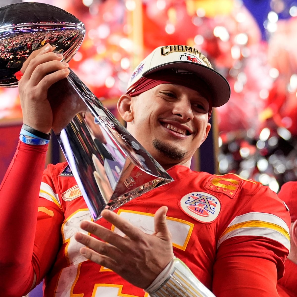 In Pat we trust': Chiefs pay tribute to Super Bowl MVP Mahomes | Patrick Mahomes | The Guardian