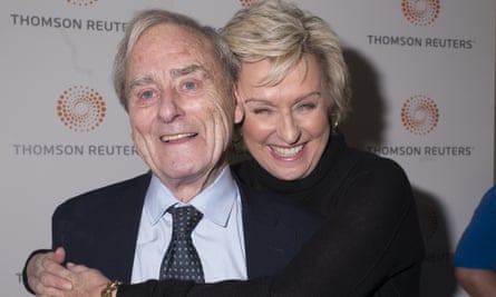 Harold Evans at a screening of the 2016 documentary Attacking the Devil, with his wife Tina Brown.