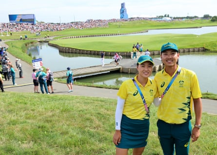Minjee and Min Woo together at the Paris Olympic Games.