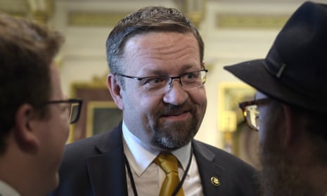 Sebastian Gorka, who previously wrote about national security for Breitbart News, at the White House. 
