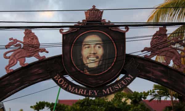 The entrance to the Bob Marley museum at 56 Hope Road, Kingston.