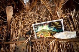 A postcard in a barn on one of the tobacco farms