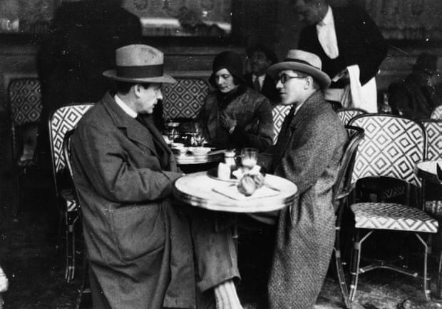 Walter Gropius, his wife and Le Corbusier in Paris, 1923.