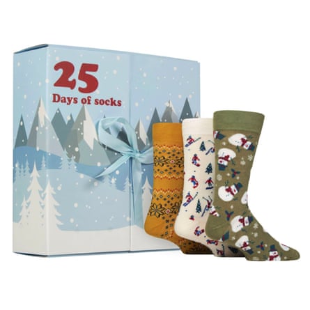 SOCKSHOP 25 Pair Bamboo Christmas Advent calendar