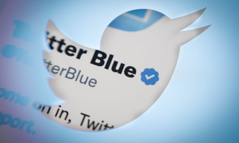 The Twitter Blue Checkmark is seen in this photo illustration. The new verification label replaces the blue check previously given only to verified accounts.