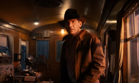 Harrison Ford in a trailer still from Indiana Jones and the Dial of Destiny.