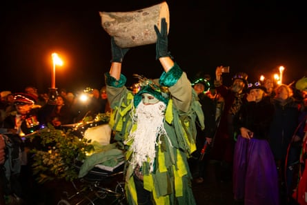 The ‘chalking of the mock’ by Tas Nadelik, near Jubilee Pool.