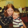 Deputy Labour leader Angela Rayner as a teenager, with her young son Ryan