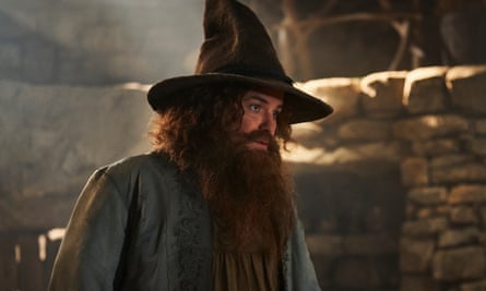 Made it in in the end … Rory Kinnear as Tom Bombadil in The Rings of Power season two.