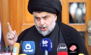 Moqtada al-Sadr在新闻发布会上