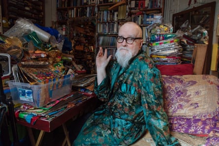 Tommy Lanigan-Schmidt, an artist, in his apartment in Manhattan, NY