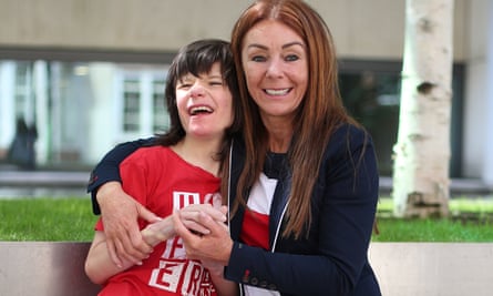Charlotte Caldwell and her son Billy, whose supply of cannabis oil used to treat severe epilepsy was confiscated on their return from Canada.