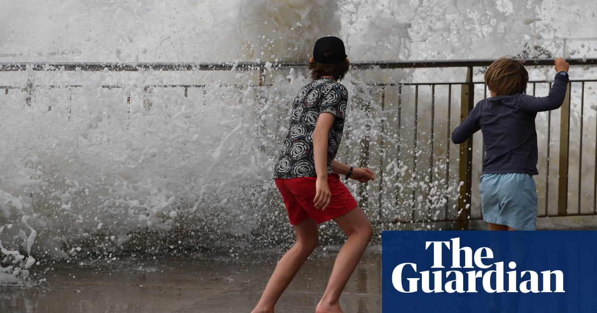 Bondi beach swallowed by tide waters and other Sydney beaches flooded over
