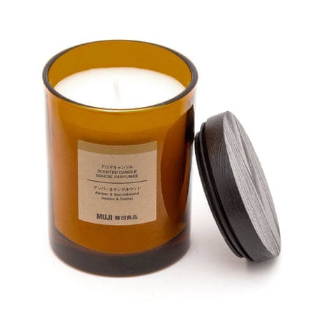 Muji Amber and Sandalwood 1 Wick Candle