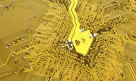 A printed circuit board on motherboard