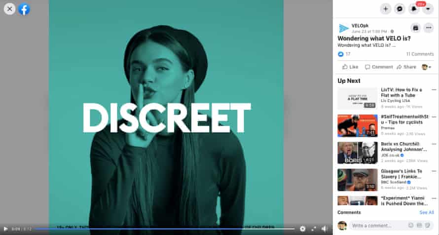 Tobacco giant bets £1bn on influencers to boost 'more lung-friendly' sales | Tobacco industry 2 The social media account for Velo nicotine pouches